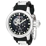 Invicta Men's 6172 Russian Diver Collection Quinotaur Black Polyurethane Watch