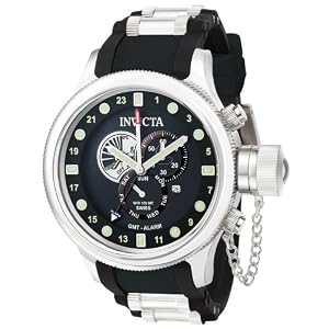 Invicta Men's Russian Diver Collection Quinotaur Black Polyurethane Watch #6172