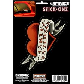 Harley Davidson Heart Tattoo/ Banner Stick Onz Decal Harley Davidson Heart Tattoo/ Banner Stick Onz Decal