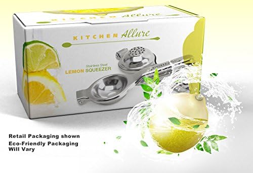 Lemon Squeezer Stainless Steel By Kitchen Allure in Eco-Friendly Packaging