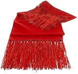 Natori Bird of Paradise Red Cashmere with Leather Throw