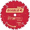 Freud D0724X Diablo 7-1/4-Inch 24 Tooth ATB Carbide Framing Saw Blade with 5/8-Inch and Diamond Knockout Arbor
