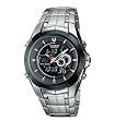 Casio Men's Ana-Digi Edifice Thermometer Bracelet Watch #EFA119BK-1AV