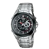 Casio Mens Ana-Digi Edifice Thermometer Bracelet Watch #EFA119BK-1AV by Casio