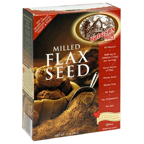 Hodgson Mill Milled Flax Seed, 12-Ounce Boxes (Pack of 8)