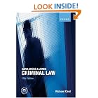 Click here to buy Card, Cross and Jones Criminal Law by Richard Card.