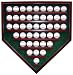 Elite 43 Baseball Homeplate Shaped Display Case