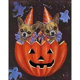 Chihuahua Halloweenies Garden 