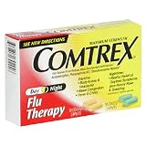 C Comtrex Flu Therapy, Day/Night, Maximum Strength, Caplets, 20 caplets (Pack of 4)