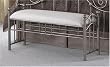 Kensington Bench In Dusty Silver Finish By Fashion Bed Group