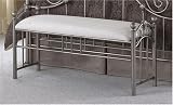 Kensington Bench In Dusty Silver Finish By Fashion Bed Group