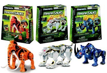 Childrens Toyshop  Toys : MEGA BLOCKS Magna Saurs Assortment, 3 designs