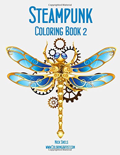 steampunk coloring book 2 volume 2