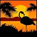 Flamingo Clip Art & Stock Photo Image CD
