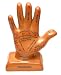 Palmistry Hand Illistrated offwhite porcelain