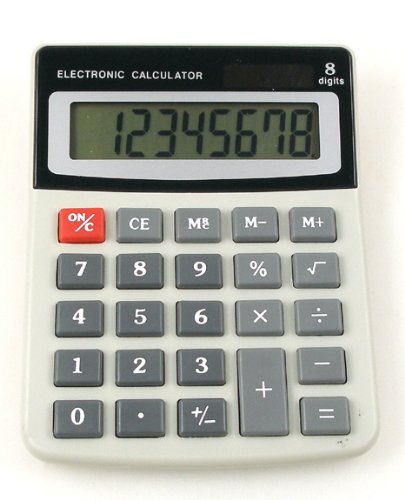8 Digits Desktop Calculator, Solar Powerd.