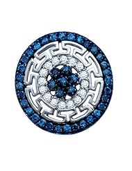0.75CT BLUE DIAMOND FASHION PENDANT