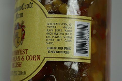 Salsa Southwestern Black Bean & Corn - -MeadowCroft Farm - Loaded with corn, hot peppers, black beans, onion, mustard, cayenne pepper, garlic (2 Pack - 12oz per jar) All Natural