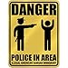New " Danger : Police In Area - Illegal American Samoan Immigrant " American Samoa Parking Sign Country
