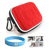 Camera Case for Panasonic DMC Series (Nylon Red) + Universal LCD Screen Pro ....