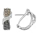 14K White Gold 3/4 ctw Multi-Color Diamond Earrings