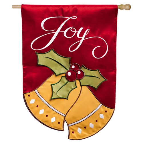 Joyful Christmas Bells House Flag