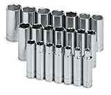 SK 1947 21 Piece 1/2-Inch Drive 6 Point 10-Millimeter to 32-Millimeter Deep Socket Set