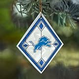 Detroit Lions - Art Glass Ornament