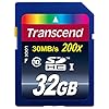 Transcend 32 GB Class 10 SDHC Flash Memory Card (TS32GSDHC10E)