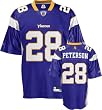 Men`s Minnesota Vikings #28 Adrian Peterson Team Replica Jersey