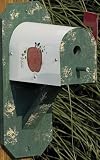 Wren House Mailbox Birdhouse Apple Decor Decorative. You can not beat a hand aviary Amish Country Collection for Kicking Up Your Home Decor primitive. If you're a small town of Apple Decor add to your landscape, it is the bird house for you. Wood base
