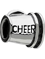 Chamilia Sterling Silver Cheer Cheerleader Megaphone Bead Charm