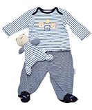2 Piece Sleep Tight Sleepwear Set with Attached Blankie Buddy by Vitamins - one color, 6m