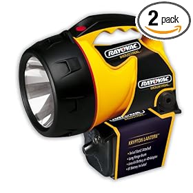 Rayovac 6-Colt Industrial Lantern with Krypton Bulb, HD Battery and Flip Stand (Pack of 2) by Rayovac