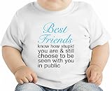Best Friends Funny Slogan オーガニックベビーTシャツ 12 - 18 Months