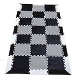90" X 43" X ~9/16" Black & Gray Treadmill Waterproof Mat w/ Edging Equipment Floor Covering