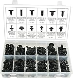 Swordfish 60010 192pc Black Nylon Shield and Push Type Retainer Assortment Kit