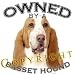Basset Hound Mousepad Mouse Pad 'Owned By'