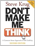 Textbook Cover - Don't Make Me Think: A Common Sense Approach to Web Usability