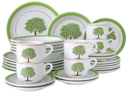 Creatable 140457 Kaffeeservice Linda Apfelbaum 18-teilig