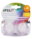 Philips AVENT BPA Free Translucent Pacifier, 6-18 Months, Colors May Vary