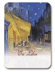 Vincent van Gogh - The Cafe Terrace on the Place du Forum, Arles, at Night - Set of 20 Adhesive Bookplates
