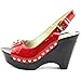 MICHAEL Michael Kors Charm Sling Platform Sandal Red