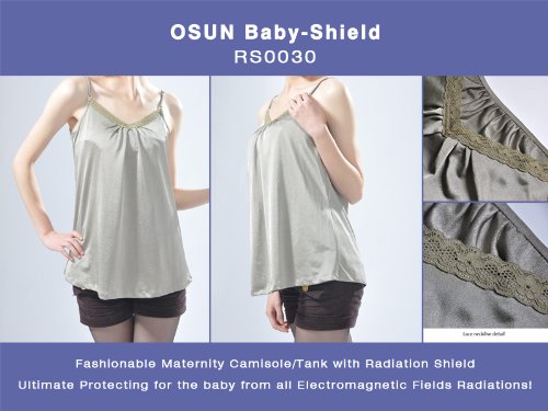 Osun Baby-Shield Maternity Camisole with RF Radiation Shield (Fitted Design)