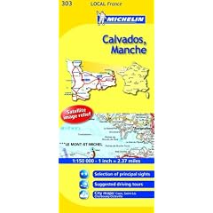 Calvados, Manche (Michelin Local Maps)