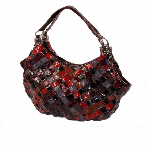 Croc Print Hobo Handbag - Multi Color - by Eliebags