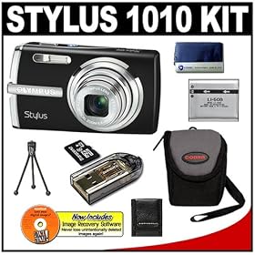 Click here to buy Olympus Stylus 1010 10.1MP Digital Camera with 7x Optical Zoom (Black) + 4GB microSDHC... .