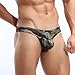Men's Sexy Camouflage Low Rise G-strings and Thongs Briefs Bikini Underwear