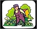 Mouse Pad with man, plot, body, vegetable, individuals, individual, sprout, sprouts, counting, experimental, humans, farming, viewing, person, human, Farmer, persons, on, people, farm, fi