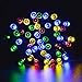 lederTEK Solar Christmas Powered Fairy String Lights 39ft 12m 8 Modes Brighten Globe Lighting for Xmas Tree Decorations, Garden, Home, Party, Outdoor and Indoor, Waterproof (100 LED Multi-color)